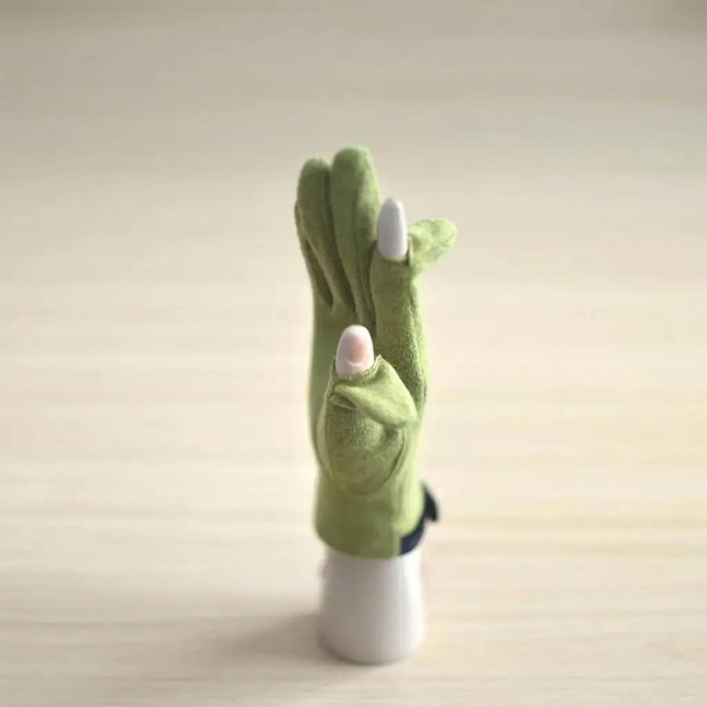 レディース　手袋（指で～る） ファッション 小物  グレー