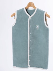 綿毛布スリーパー 2way仕様で暖か (Sサイズ)｜ ベビー キッズ ベストにもロンパースに 永くご使用 快眠 吸水性 保湿性 通気性 子供のことを考えた 縫製 心地良い sleeper-s [244
