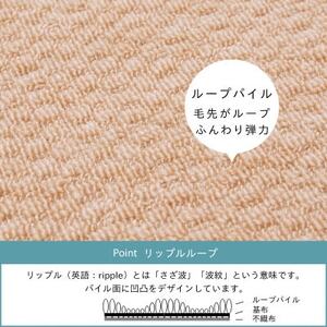 カーペット 日本製 抗菌防臭 軽量薄手 ジェミニ 352×440cm 江戸間 10畳用 ベージュ【1556114】