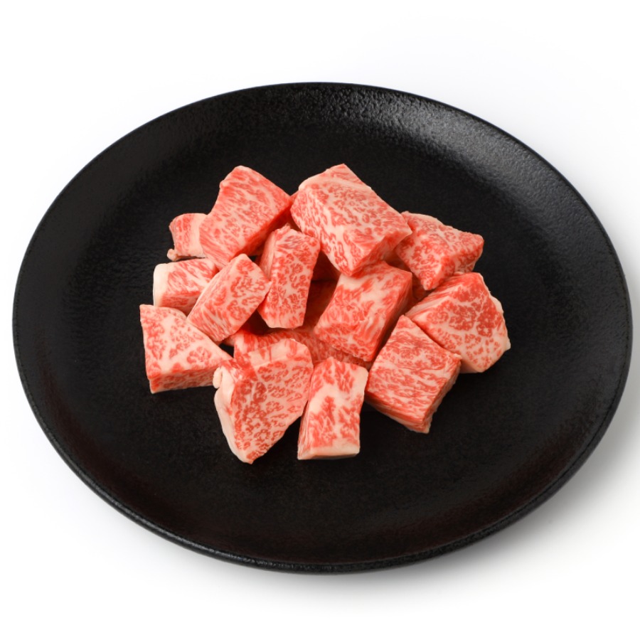 ＜大道精肉店＞A5等級「伊賀牛」サイコロステーキ用（サーロイン）2パック（計400g）