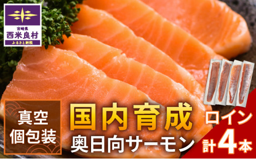 奥日向サーモン ロイン(皮なし柵どり真空)