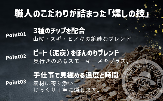 スモークチーズ 2種セット ハーフサイズ 約180g（プレーン90g・チェダー90g） TM-5│チーズ 国産 詰め合わせ おつまみ 燻製 冷蔵 チェダーチーズ プロセスチーズ 手作り