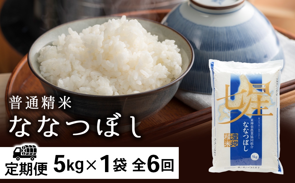 
                  【定期便6ヶ月】ななつぼし 普通精米　5kg
                