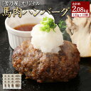 【ふるさと納税】馬肉ハンバーグ 16個セット 計2.08kg 130g×16 馬肉 惣菜 グルメ おかず 真空パック 加熱済み 温めるだけ 熊本県 湯前町 送料無料