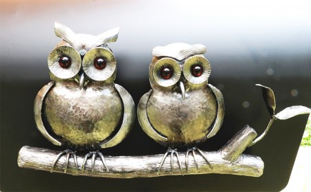 郵便 ポスト 鉄製 アイアンポスト ふくろう 福を贈ろう  ネーム入り