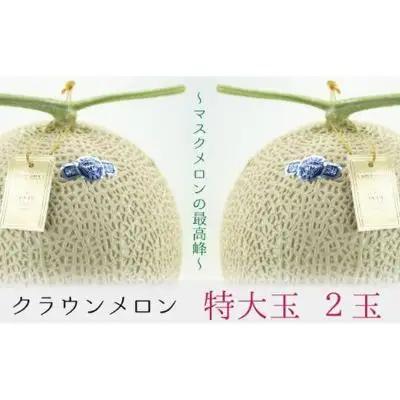 クラウンメロン 白等級 特大玉 2玉 フルーツ メロン