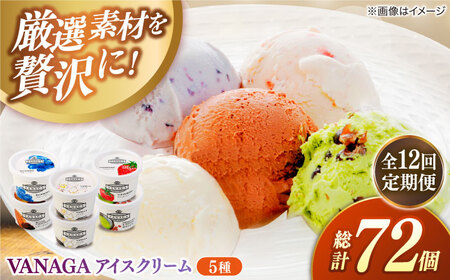 アイス 【全12回定期便】5種類のアイスクリーム6個入[AIBH028]