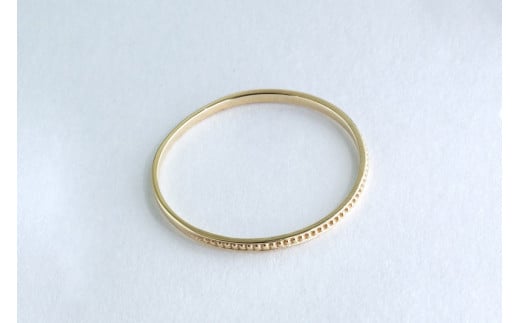 【サイズ：9号】〈 甲府ジュエリー 〉【L&Co.】K10 ミルデザインリング(20-3716)
