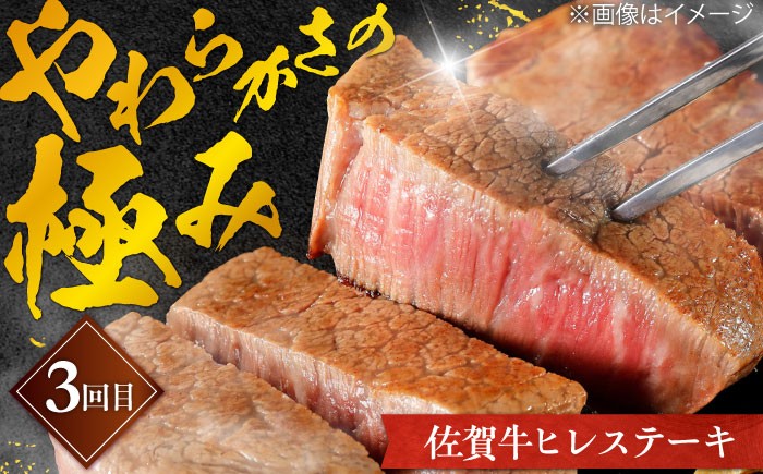 【全3回定期便】200g～250g 計 700g モモ ヒレ 佐賀牛 お一人様ご褒美定期便（2ヵ月に1回お届け）