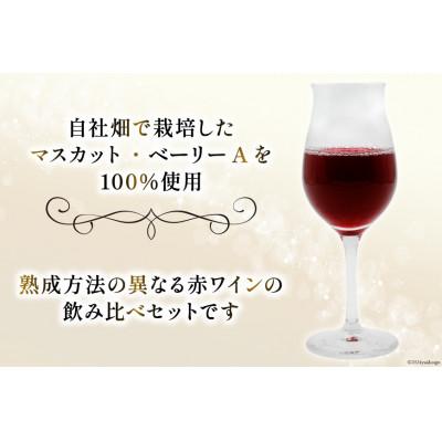 ふるさと納税 韮崎市 《数量限定》赤ワイン2本セット ステンレスタンク & 樽熟成 750ml×計2本 |  | 01