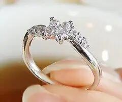 指輪 天然 ダイヤモンド 0.3ct 10石 フラワー SIクラス【pt950】r-135（KRP）M48-1410