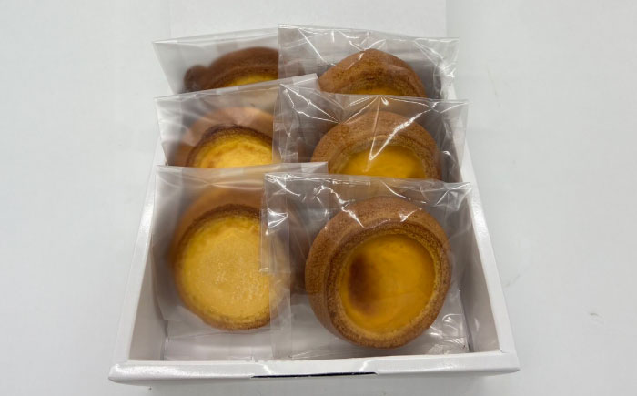 チーズとプリンのタルトセット （チーズタルト3個、プリンタルト3個） / タルト 食べ比べ プレゼント / 佐賀県 / BAUM KUCHEN雅 [41ATAA006]