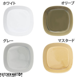 美濃焼 プレーリー【4色SET プレートのみ L 21.5×3.8cm】 小田陶器【1497389】
