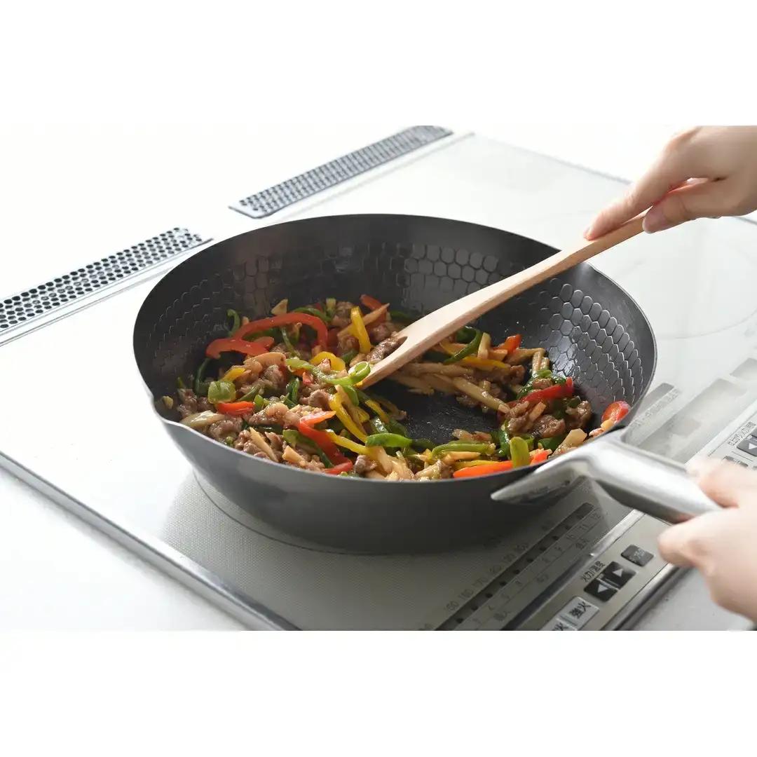 eN I中華 炒め鍋 28cm 蒸し器セット 中華鍋 蒸し器 スチーマー キッチン用品 調理器具 蒸し器