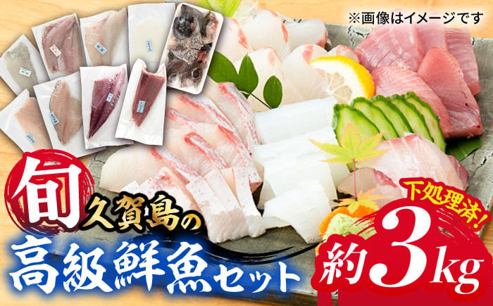 
【下処理済！真空パックでお届け】五島産 高級 鮮魚 ( 下処理済 ) 約3kg セット 五島市/マルセイ水産[PBT001]
