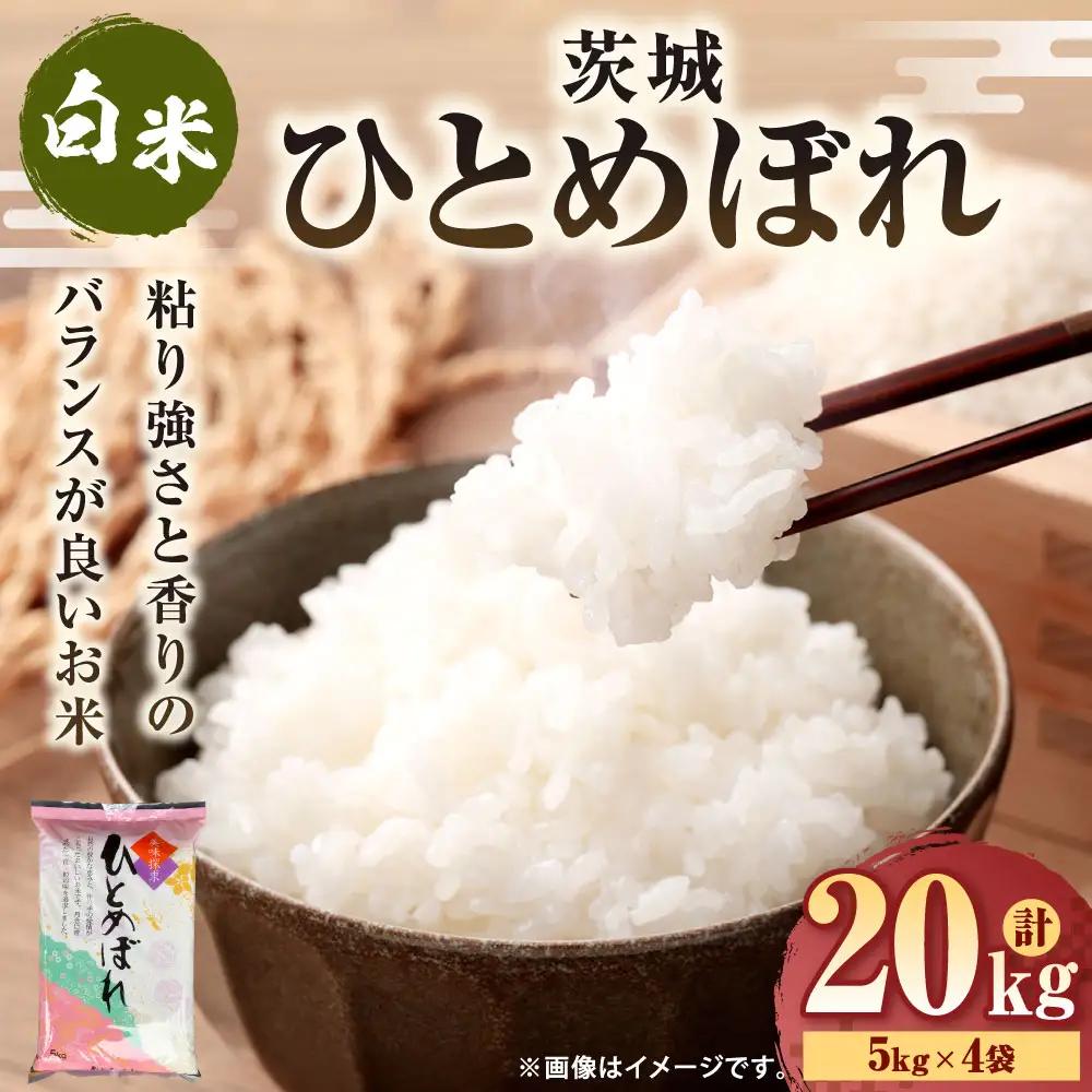 令和7年産 茨城ひとめぼれ 20kg（5kg×4袋） | ひとめぼれ 白米 精米 ごはん お米 国産 茨城県産 守谷市 送料無料