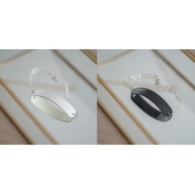 ふるさと納税 春日井市 【Unomismo】琺瑯アクセサリー 「BB1(ブレスレットA )」　ホワイト |  | 02