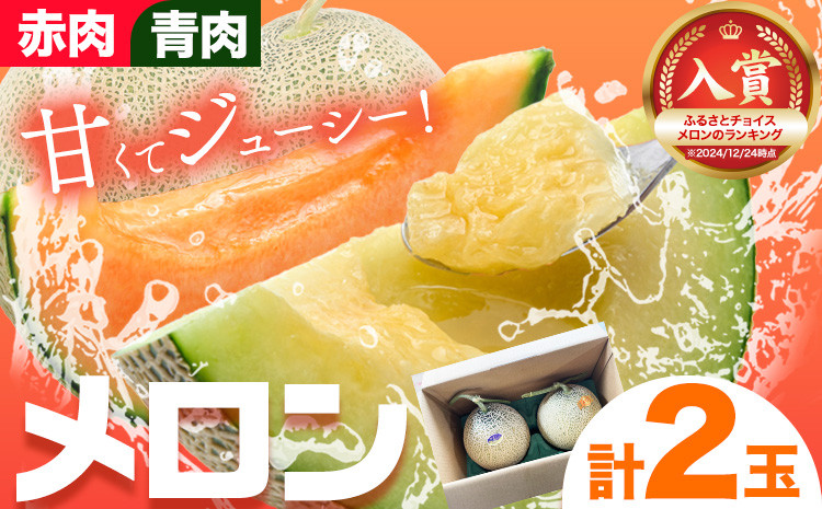
            [1.2-84] 北海道メロン（赤肉・青肉）計2玉【2026年先行予約】
          