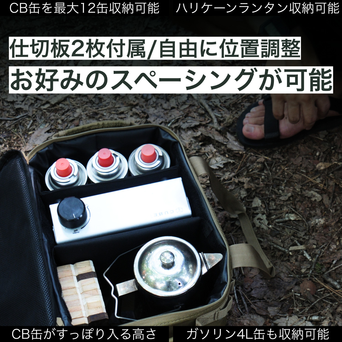ANOBA マルチギアボックス M オリーブ(AN020)