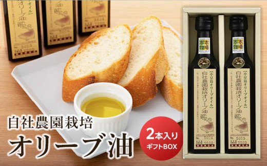 【小豆島産オリーブオイル】自社農園栽培オリーブ油 ～ギフト用BOX付～ （180ml×2本）｜調味料 油 国産 小豆島 美味しい 人気 ギフト