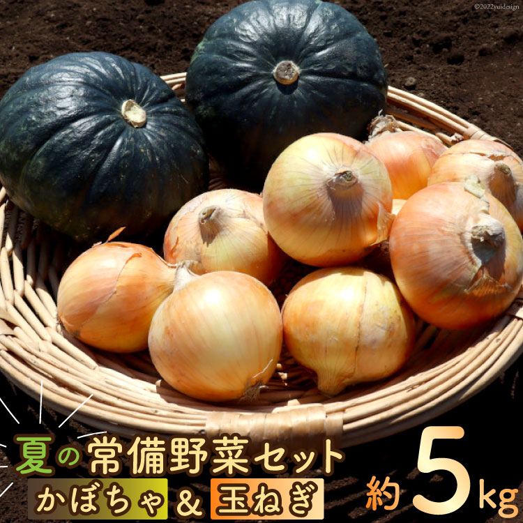 【ふるさと納税】【先行受付】夏の常備野菜 セット ( かぼちゃ & 玉ねぎ ) 約5kg 詰め合わせ 期間限定 [吉岡青果 長崎県 雲仙市 item1297]