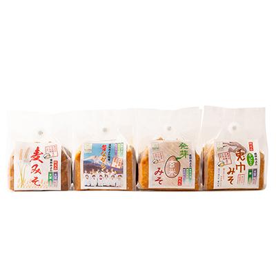 ふるさと納税 御代田町 味工房「みよた」味噌 4種類　お試しセット 合計2kg |  | 01