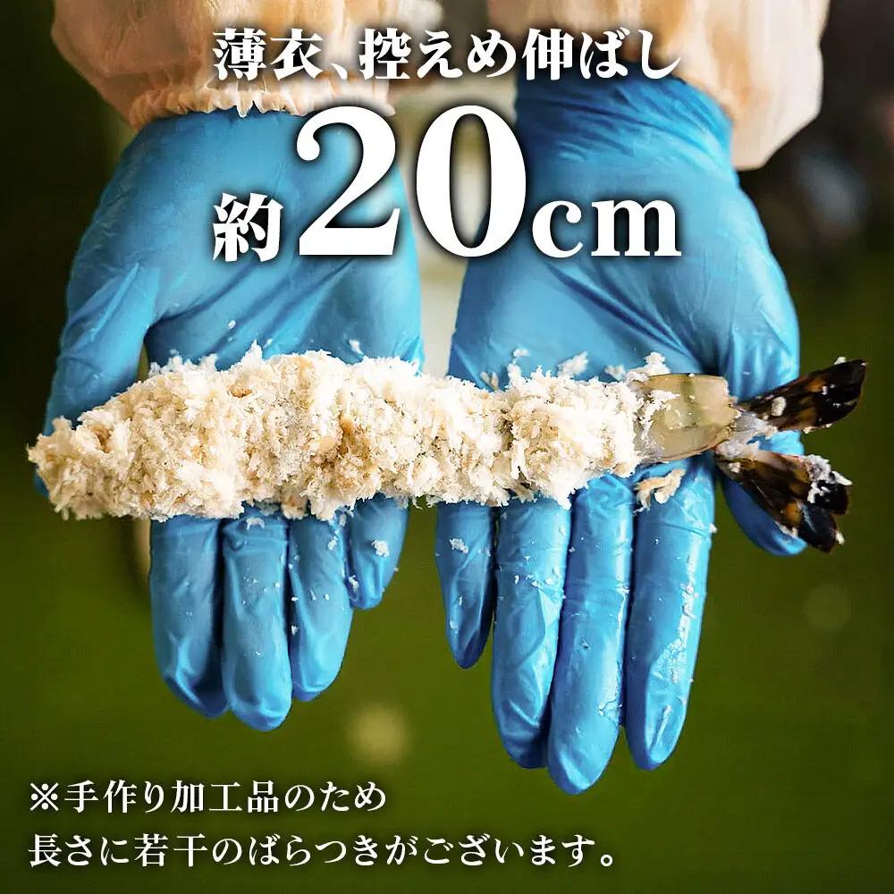 無保水！特大エビフライ10本