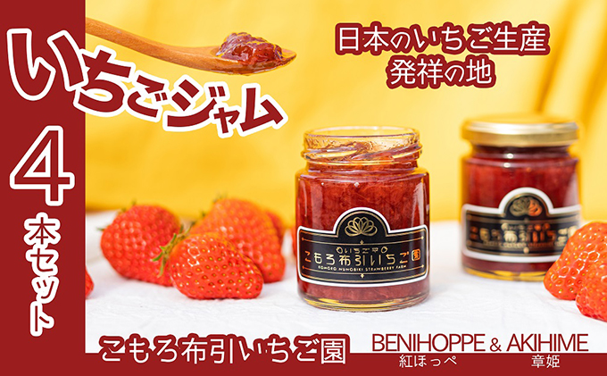 ジャム いちご 4本 セット 無添加 イチゴ 苺 長野 加工品 フルーツ 果物 