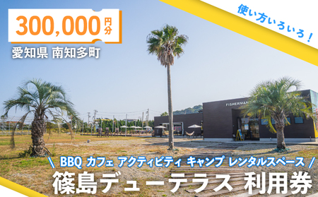 篠島デューテラス 利用券 ( BBQ カフェ アクティビティ キャンプ レンタルスペース ) 300000円分 観光 バーベキュー 利用券
