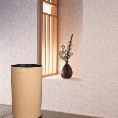 ふるさと納税 和歌山市 木目塗り ダストBOX ひのき杢 ナチュラル L 13L おしゃれな木目調ごみ箱 |  | 01