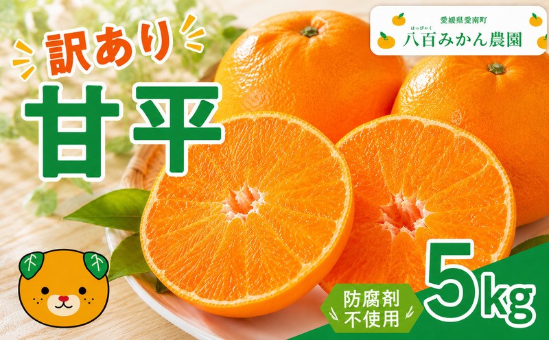 
                  【先行予約：2027年2月上旬～発送】 訳あり 甘平 5kg 15000円 わけあり かんぺい 高級 人気 ブランド プレミアム 産地直送 農家直送 愛媛 みかん mikan 蜜柑 ミカン 国産 期間限定 特産品 フルーツ 果物 柑橘 甘い おいしい お取り寄せ 防腐剤 不使用 八百みかん農園 愛南町 愛媛県
                