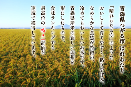 つがる市産「はれわたり」5kg｜2025年産 はれわたり 白米 お米 米 コメ 精米 農協 特A 青森 新米 [0941]