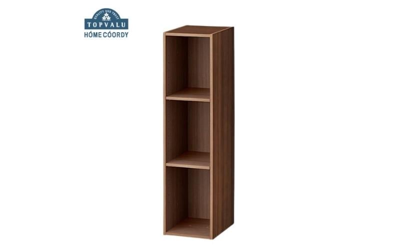 
            ホームコーディ　積み重ねできるカラーボックス スリム3段　ブラウン イオンリテール 家具 [№5346-2373]
          