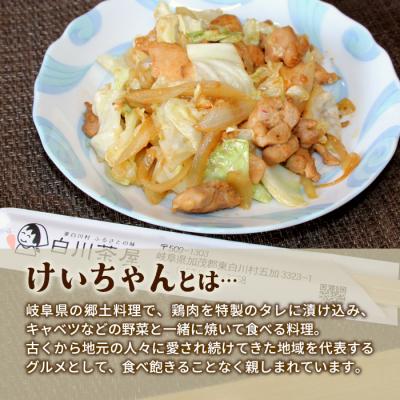 ふるさと納税 東白川村 けいちゃん 4袋 お試し 鶏肉 味付け肉 ケイちゃん 郷土料理 |  | 02