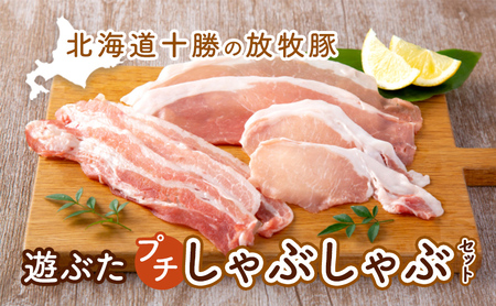 放牧豚 遊ぶた 600g プチしゃぶしゃぶセット 豚肉