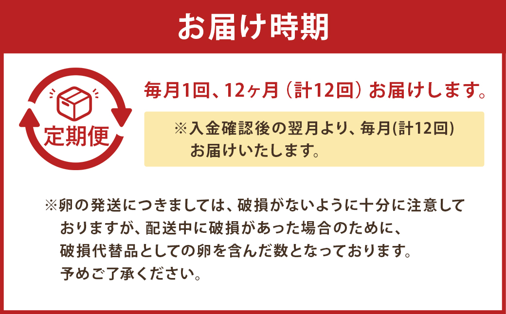 【12回定期便】 にんにくたまご 60個×1ケース 毎月(計12回) たまご 卵