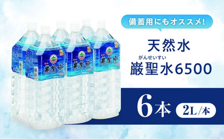 飲料 水 ミネラルウォーター 巌聖水6500 2L×6本入り 広島県福山市/小林商事 ミネラルウォーター ペットボトル 2l 2リットル 保存用 備蓄 防災 [BAEA013]