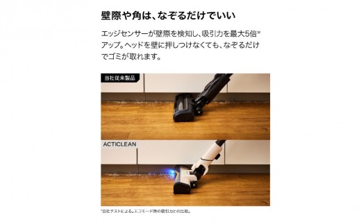 Shark ActiClean コードレススティッククリーナー ペタルベージュ LC800J 【コードレス掃除機 軽量 掃除機 強力 吸引力 ハンディクリーナー スティック掃除機 ペットの毛  家電】