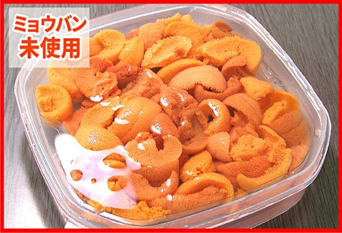 エゾバフンウニ(黄色)塩水パック70g×1P[10月下旬以降発送] B-56017