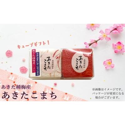 ふるさと納税 能代市 白米 あきたこまち 『300gキューブ』 ギフトセット 300g×2個 [No.5335-0203] |  | 01