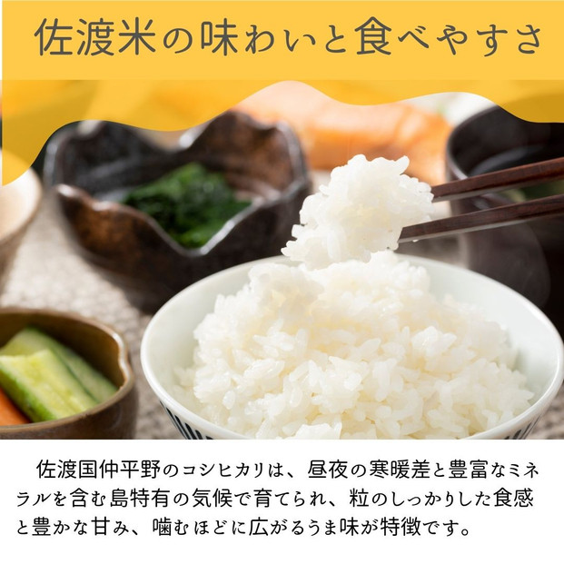 【先行予約】【新潟県佐渡】国仲平野産コシヒカリ＜数量限定・生産地域限定＞ 令和７年産 精米【無洗米】5kg 送料無料