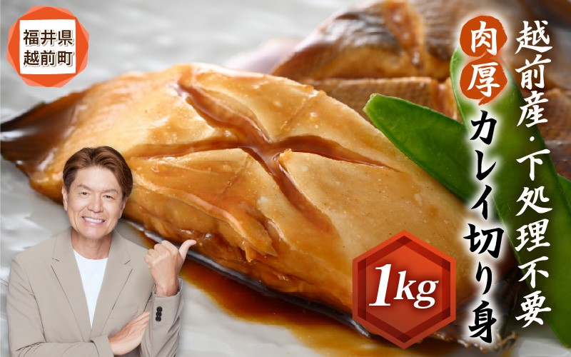 
            越前産 カレイ 切り身 たっぷり1kg バラ凍結 最短5営業日以内発送！ 使い勝手抜群！福井県網元漁師が厳選！肉厚な越前産カレイ（無塩） 【煮つけ用 かれい 鰈 塩焼き 焼き魚 煮付け バラ凍結便利 惣菜 冷凍食品 おかず】 [e15-a057]
          