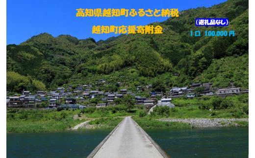 越知町応援寄附金（返礼品無し）100000円