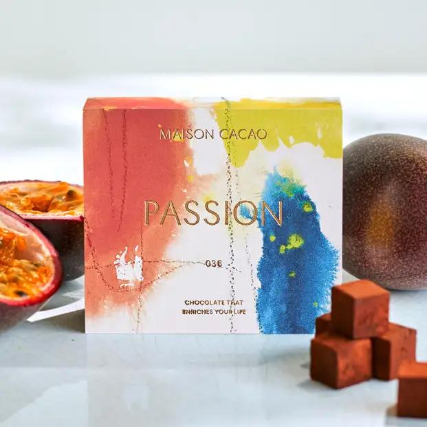 MAISON CACAO メゾンカカオ アロマ生チョコレート 2種セット（16粒×2箱） ハイカカオ パッションフルーツ ギフトボックス入 冷凍配送 神奈川県 茅ヶ崎市