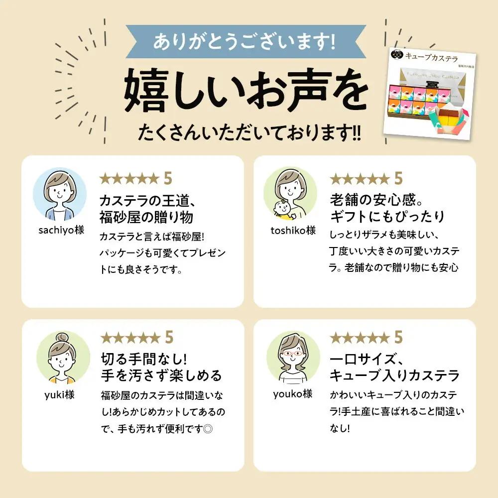 【定期便全3回】【カステラ本家福砂屋 福岡市内製造】 キューブカステラ10個入 | 菓子 おかし スイーツ デザート 食品 人気 おすすめ 送料無料