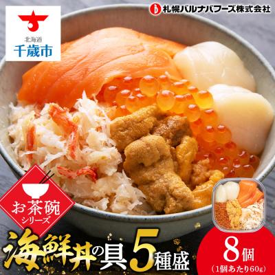 ふるさと納税 千歳市 海鮮丼 具 60g×8 丼ぶり 刺身 海鮮セット 【北海道】【札幌バルナバフーズ】