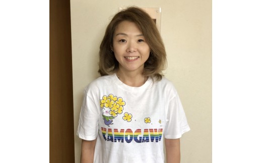 白いTシャツに、かわいい "ななちゃん"