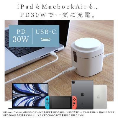 ふるさと納税 海老名市 4in1 マグネット式 ワイヤレス充電スタンド アーモンドミルク(MOT-QI15W04-ECAM) |  | 02