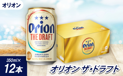 【沖縄県共通返礼品・オリオンビール】オリオン ザ・ドラフト(350ml×12本)