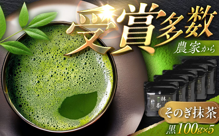 
【TVで紹介！】最上級茶葉使用 そのぎ抹茶 計500g（100g×5パック） 茶 お茶 抹茶 緑茶 日本茶 東彼杵町/FORTHEES [BBY002]
